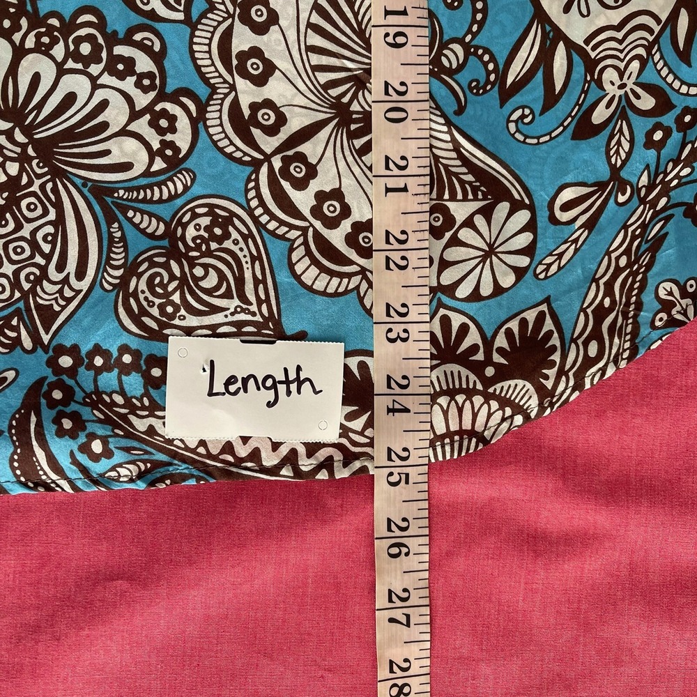 Trina Turk 100% Silk Paisley Tank Top S Racerback Boho Y2K Resort Coastal USA - Picture 5 of 11
